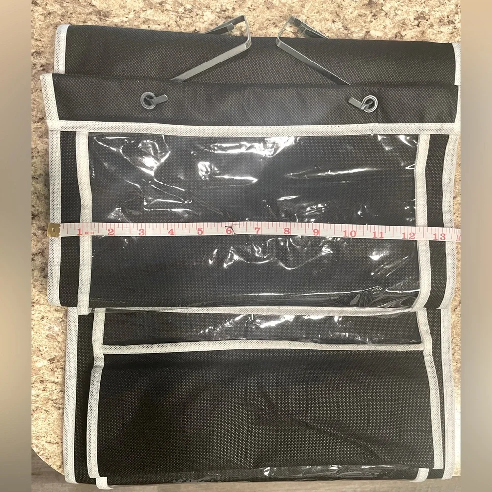 Hanging Black and plastic Purse Organizer